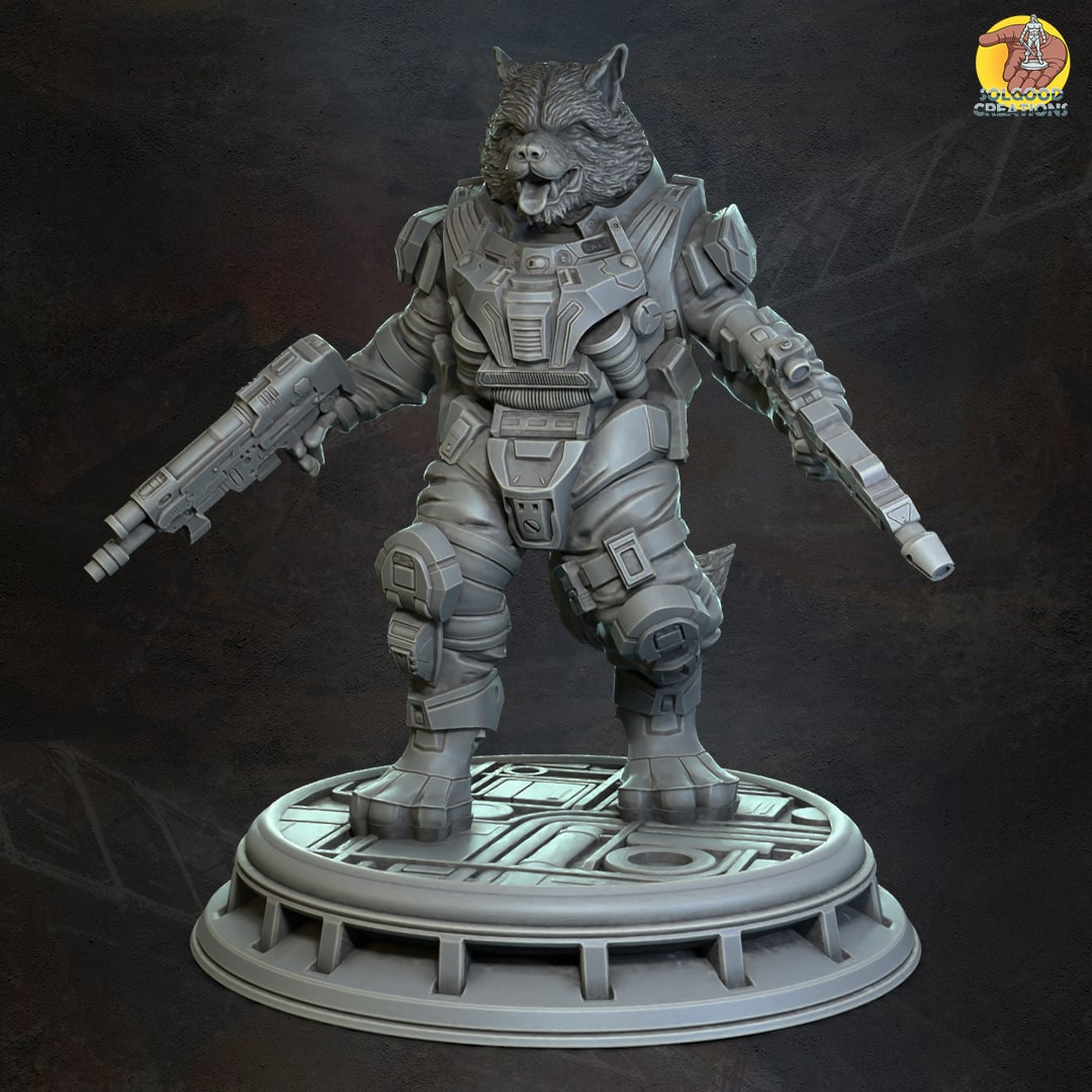 Brock Carnage, Wolfman Soldier - Standing | Pre-Supported